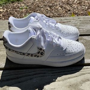 Nike cheetah sneakers worn once just not my style.